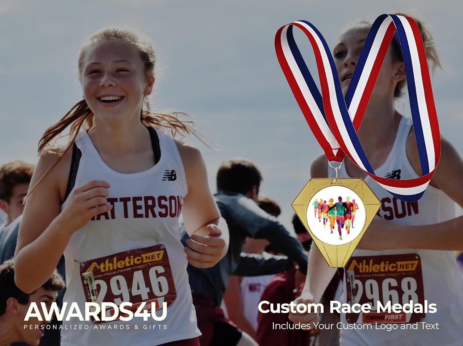 Custom Medals for Awards with Logo and Text on Back | Design Your Own Customized Personalized Medal for Kids and Adults | Design Your Own Award Medal | Medallas Personalizadas