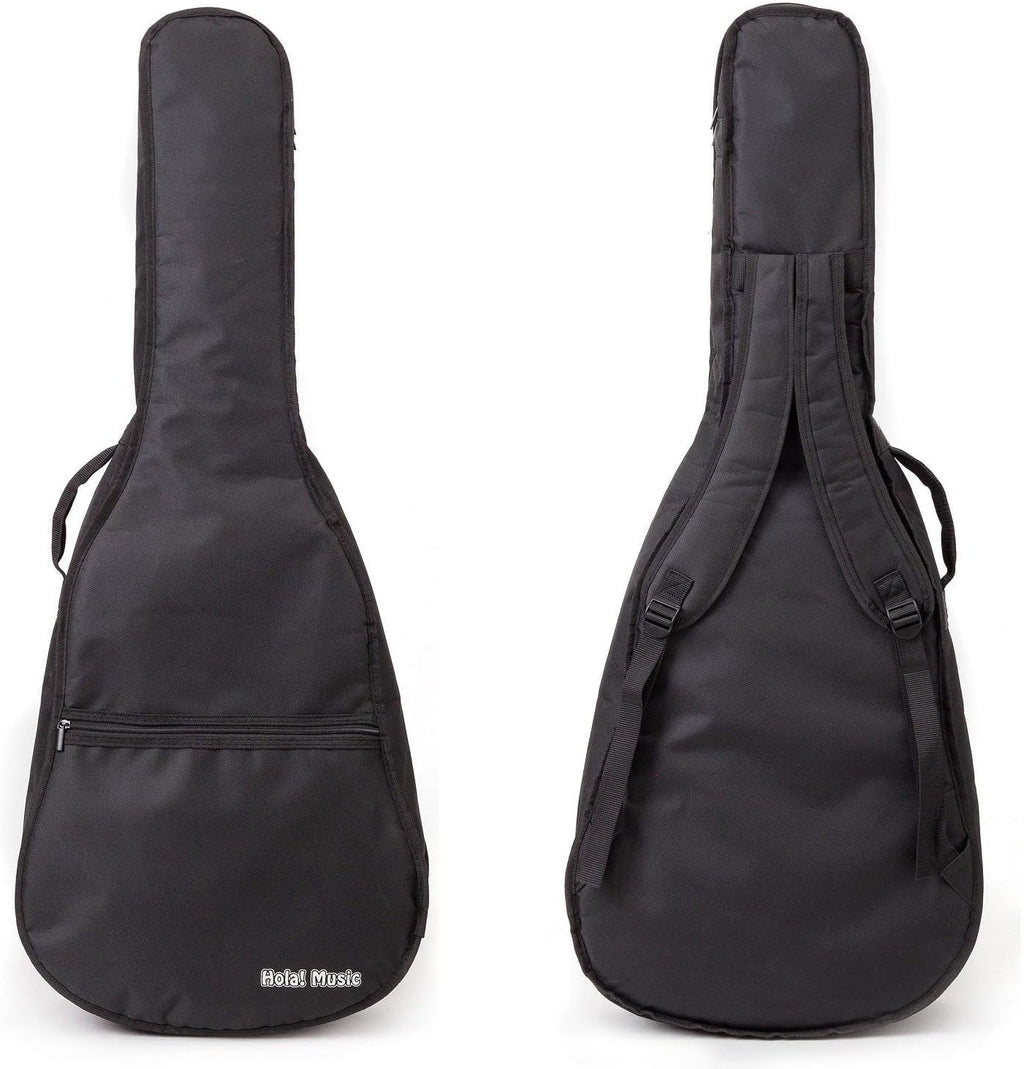 Acoustic Guitar Bundle Dreadnought Series by Hola! Music with D'Addario EXP16 Steel Strings, Padded Gig Bag, Guitar Strap and Picks, Full Size 41 Inch (Model HG-41SB), Vintage Sunburst