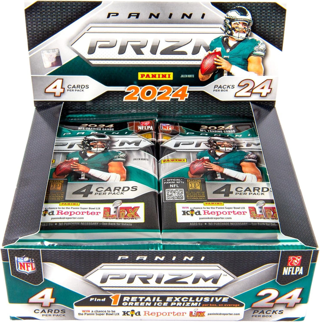 2024 Panini PRIZM NFL Football Trading Cards 24-Count Retail Box