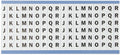 Brady CAB-J-R-PK Glossy Permanent Vinyl (B-708), Black on White Consecutive Letters Cable Marker Card (25 Cards)
