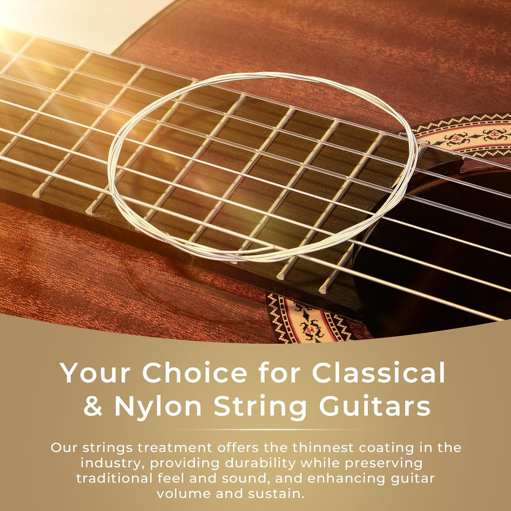 Vangoa Classical Guitar 3/4 Inch Acoustic Classical Guitar with Classical Guitar Strings Nylon