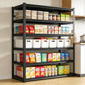 2000LBS Metal Storage Shelves,6 Tier Shelving Unit, 40'W x 82'H Utility Kitchen Shelves, Standing Adjustable Shelf Organizer for Pantry, Industrial, Basement, Bathroom, Warehouse and Closet, Black