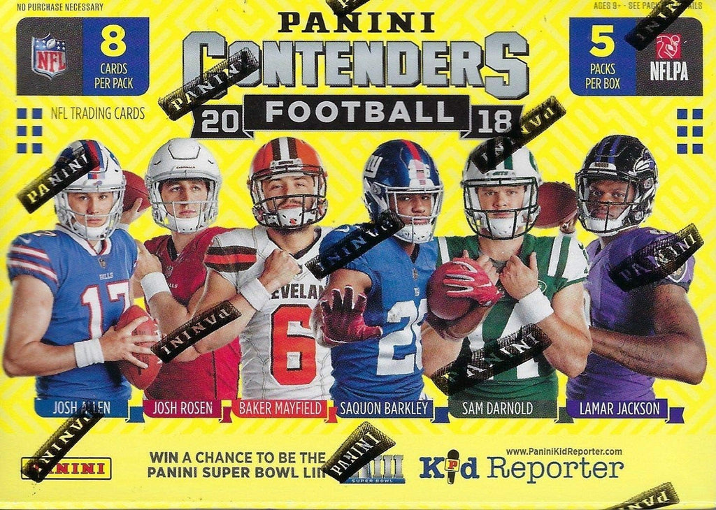 2018 Panini Contenders Football Blaster Box
