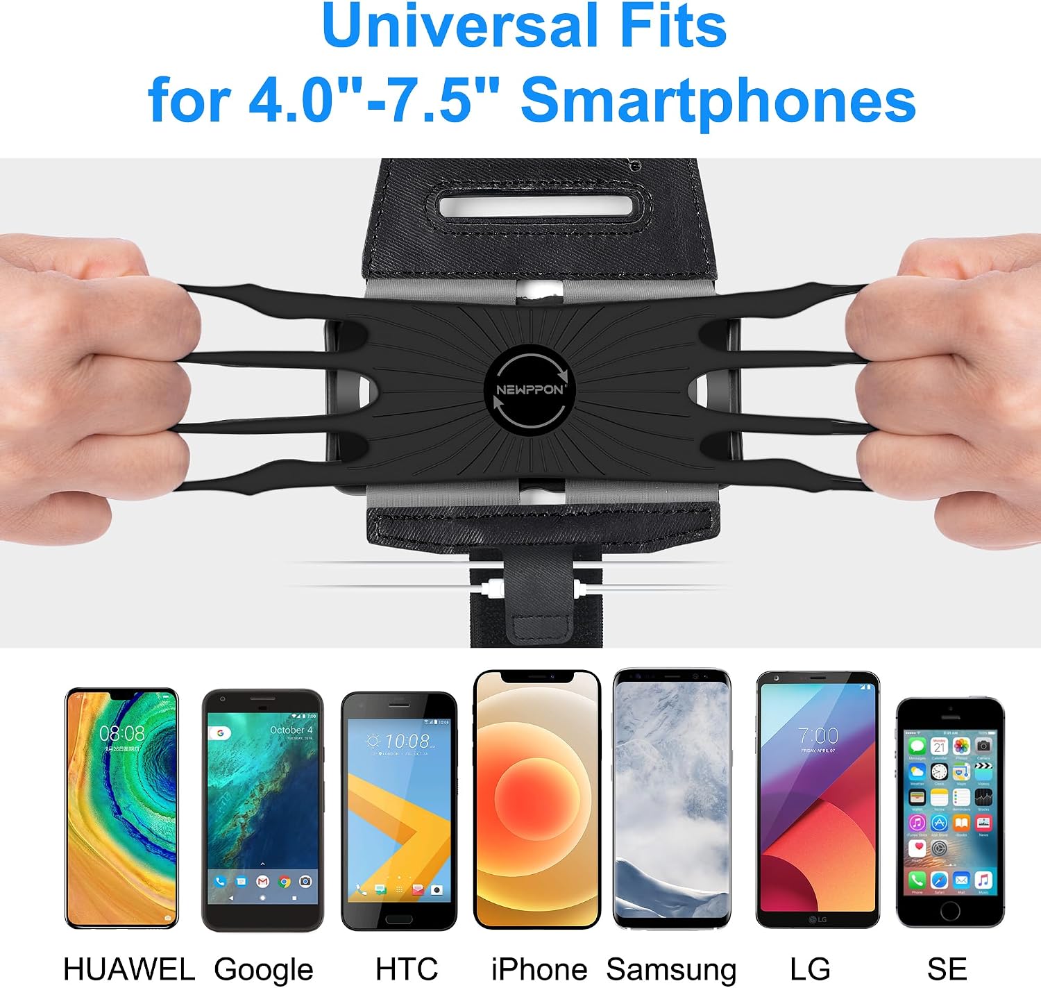 50 Pack Cell Phone Holder Armband - Reflective & Adjustable Wristband Strap Arm Bands Case Compatible with iPhone 16 15 14 13 12 Mini Pro Max Plus Samsung Galaxy Pixel for Workout Exercise Sports