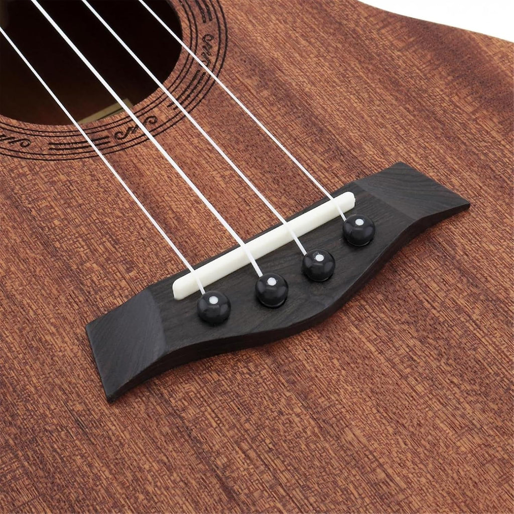 Adult Ukulele 21/23/26 Inch Ukulele 4 Nylon Strings Mahogany Tenor Ukulele Acoustic Cutaway Guitar(21 Inch)