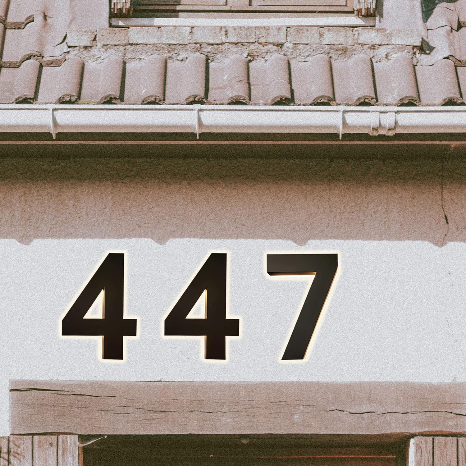 16' Illuminated House Numbers For Outside, Backlit LED Home Address Number, Stainless Steel Hand-Polished For Light Up Address Numbers For House,9