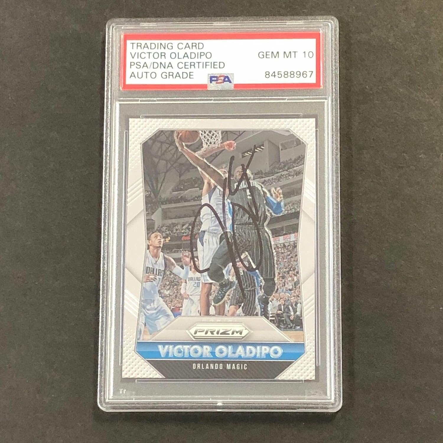2015-16 Panini Prizm #206 Victor Oladipo Signed Card AUTO 10 PSA/DNA Slabbed Mag - Basketball Slabbed Rookie Cards