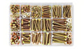 246/596/730/1650 Pieces of M4 M5 M6 M8 M10 Bolt and Nut Classification Kit Grade 8. Alloy Steel Hexagon Screw Washer(596PCS-M6M8M10)