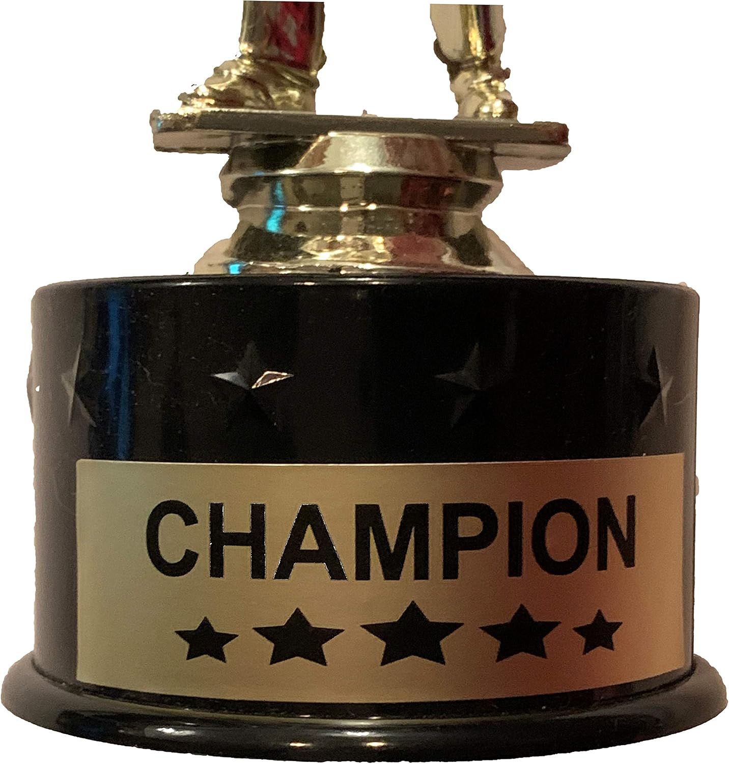 Express Medals Female Girls Gymnastics Award Trophy Party Favor Gift Prize Including 4 Gold Color Decals to Custom Personalize The Black Round Base