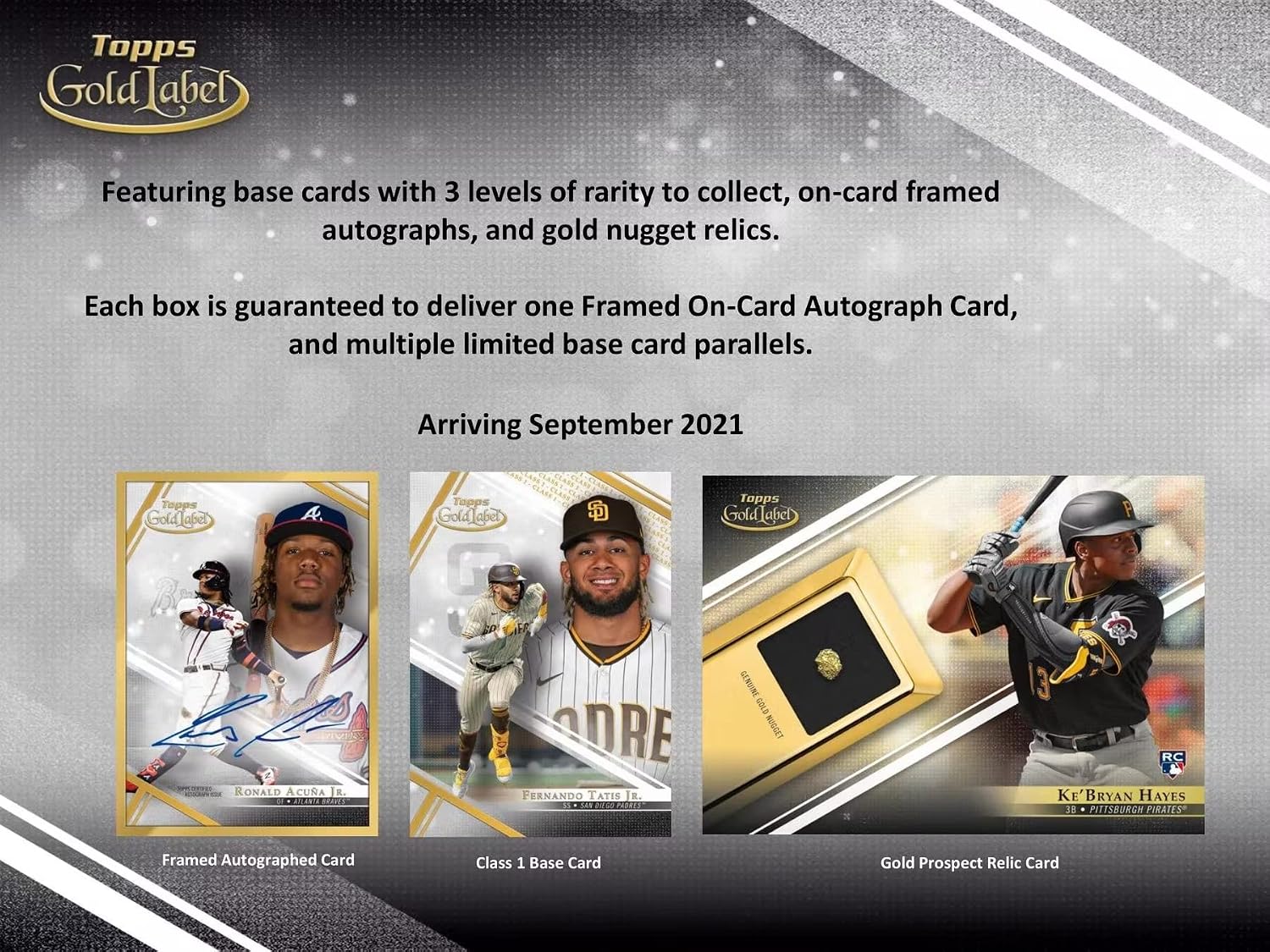 2021 Topps Gold Label Baseball Hobby Box (7 Packs/5 Cards: 1 Auto)