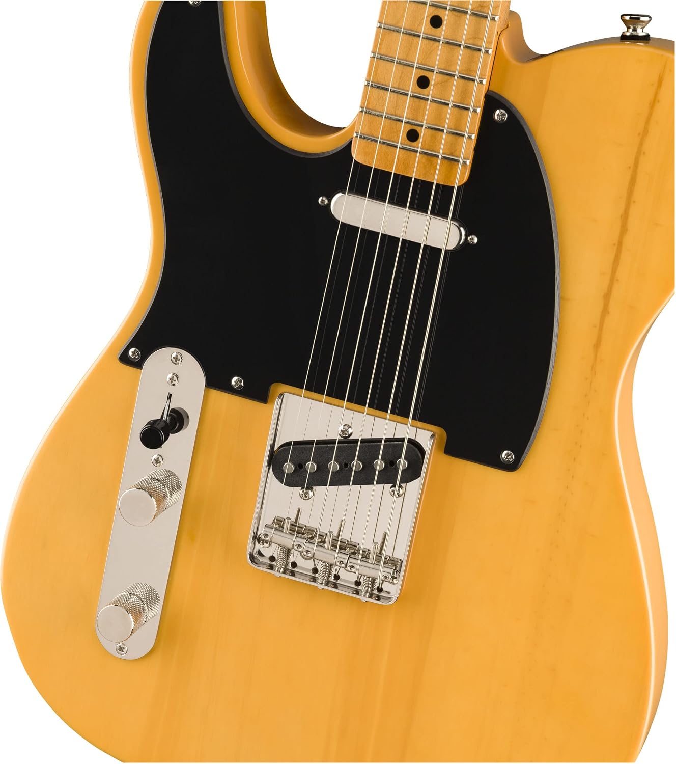Fender Squier Classic Vibe '50s Telecaster, Left Handed - Butterscotch Blonde Bundle with Gig Bag, Instrument Cable, Tuner, Strap, Strings, Picks, and Austin Bazaar Instructional DVD