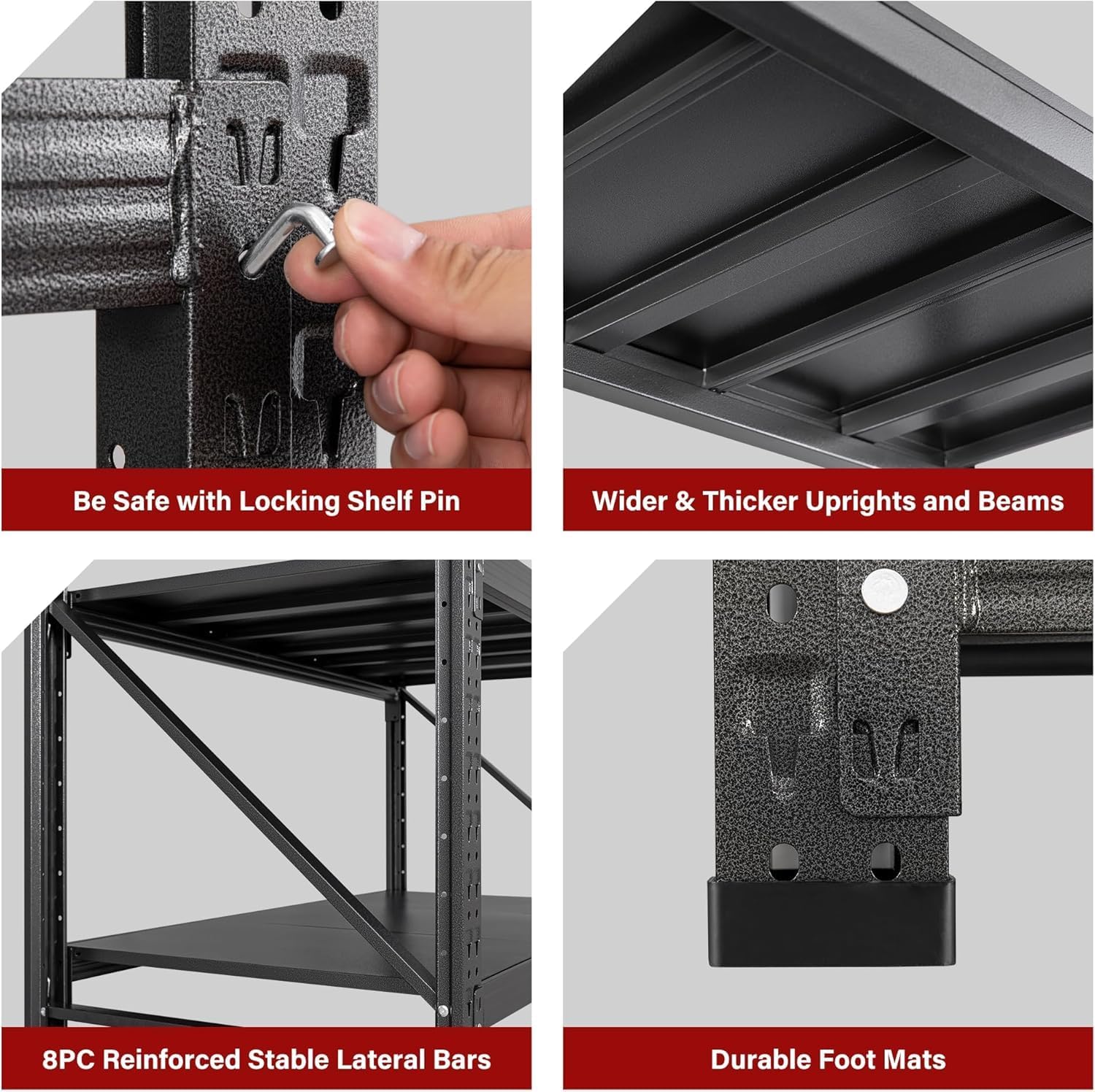 SISESOL Heavy Duty Shelving Units,Storage Shelf