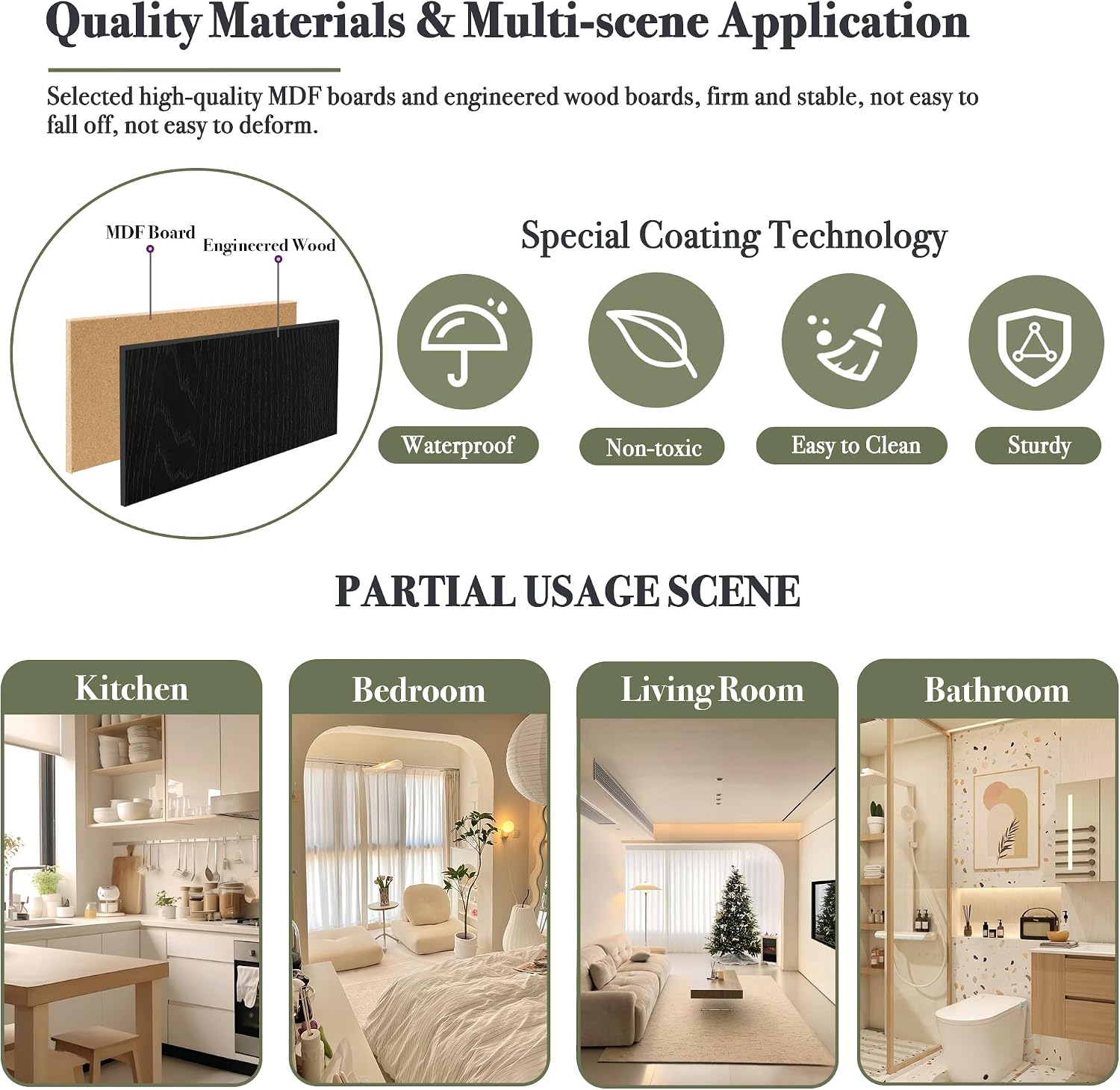 71' Tall Arched Kitchen Pantry Cabinet, Modern Farmhouse Hutch Storage Cabinets with Large Drawer and Glass Doors for Kitchen, Dining Room, Living Room, Black