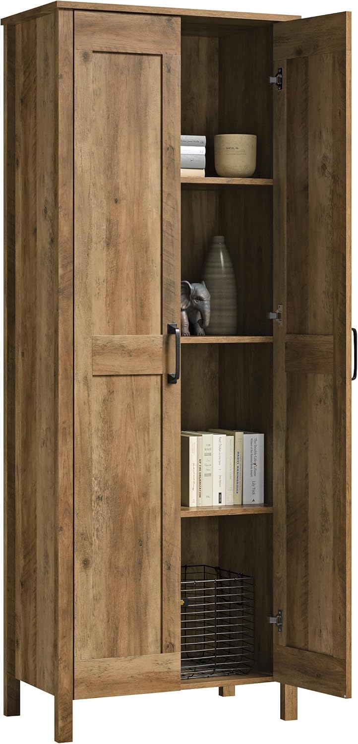 Sauder Miscellaneous Storage Cabinet, Rural Pine Finish