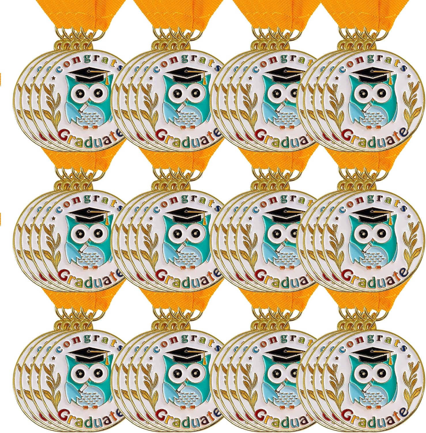 GraduationMall Congrats Kids Graduation Medal with Neck Ribbon,Kindergarten & Preschool Graduation Award Medallion,Party Decoration