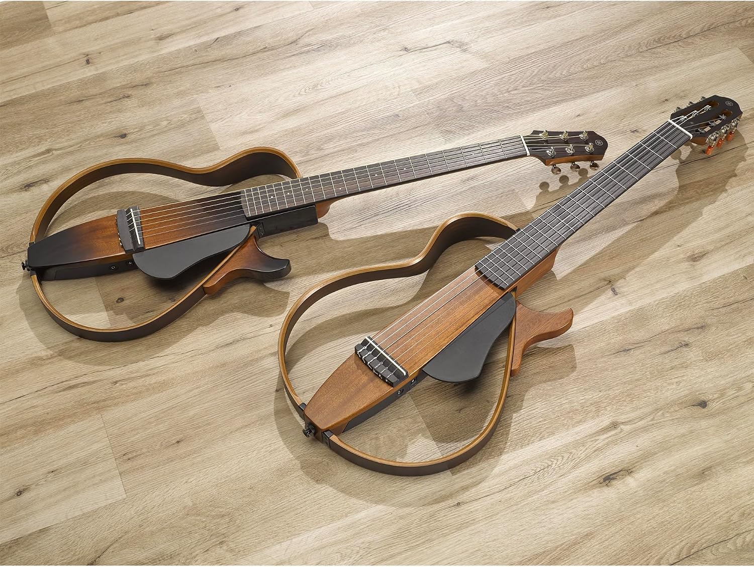Yamaha SLG200S NT Steel String Silent Guitar with Hard Gig Bag, Natural