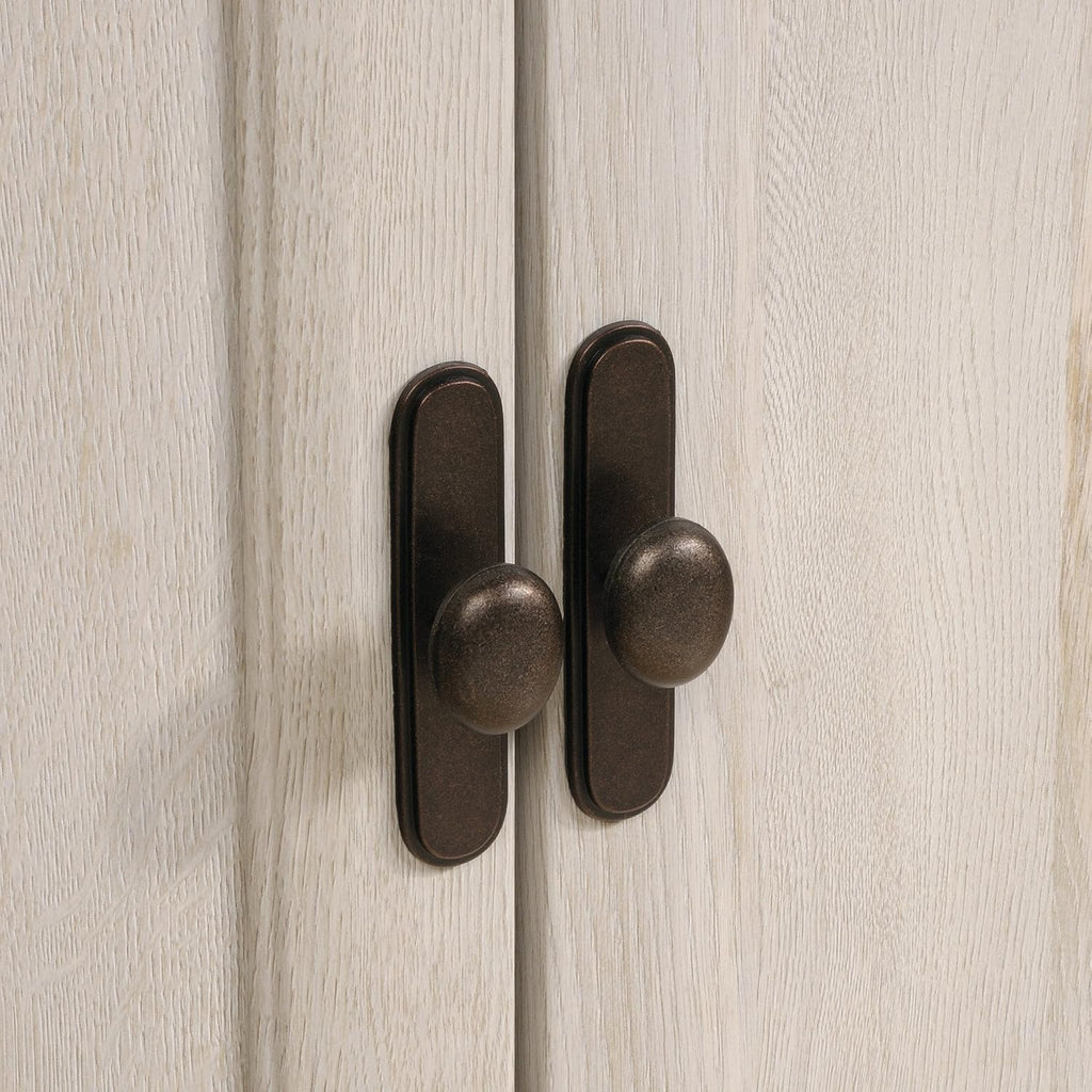 Sauder Edge Water Accent Storage Cabinet with Doors, Utility Cabinet, in Chalked Chestnut finish