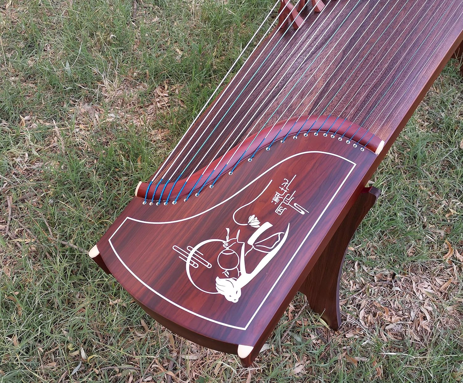 LANDTOM Professional Sandal and Paulownia Guzheng (163cm) for Adults/Children/Beginner/Intermediate